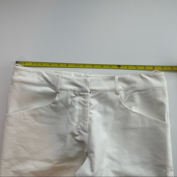 Rosie Assoulin White Wide leg Bermuda Culottes gaucho oversized shorts 10 Flared - Picture 4 of 10